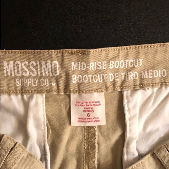 Missimo Tan Mid Rise Bootcut Pants - Picture 3 of 7